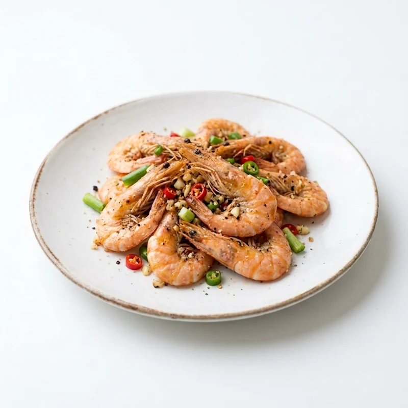Salt and pepper prawns at Harvest Garden Restaurant, Calgary NW