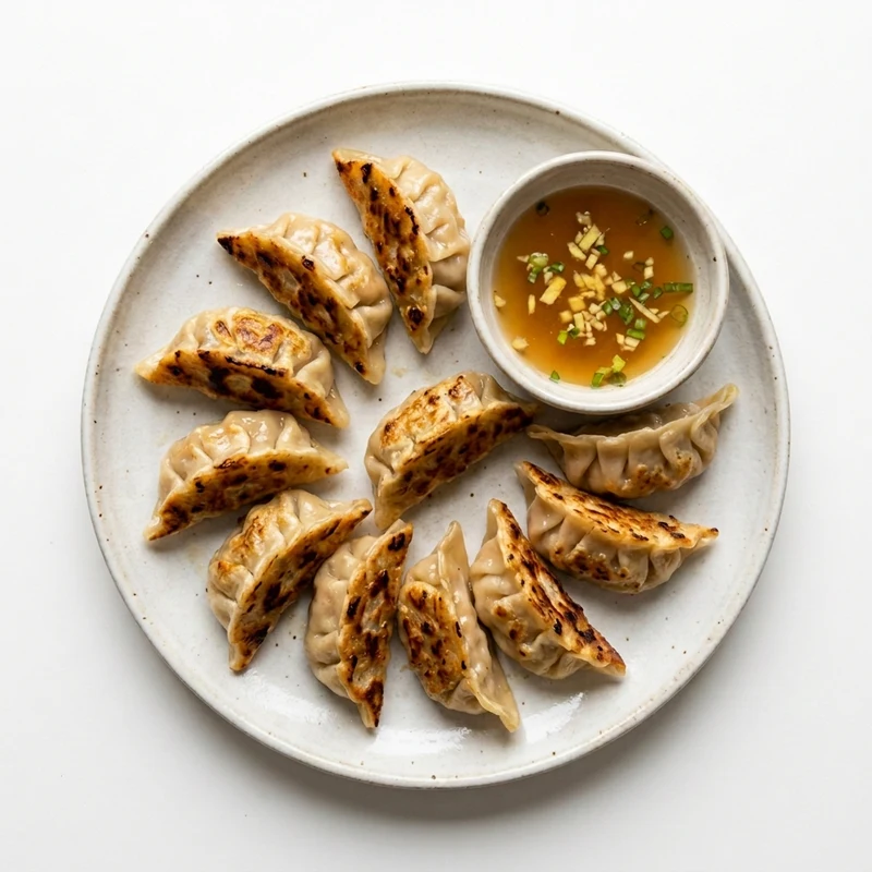 Grilled pork dumplings at Harvest Garden Restaurant, Country Hills Calgary