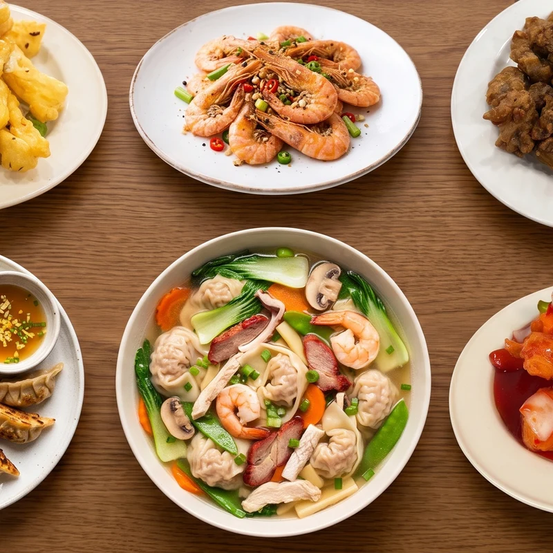 Family combination dinner from Harvest Garden Restaurant, Chinese food in Calgary NW