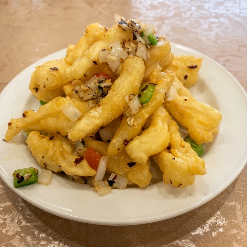 Salt and pepper squid at Harvest Garden Restaurant, Country Hills Calgary